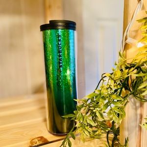 Starbucks 2019 Holiday Green Glitter 16 Oz Tumbler